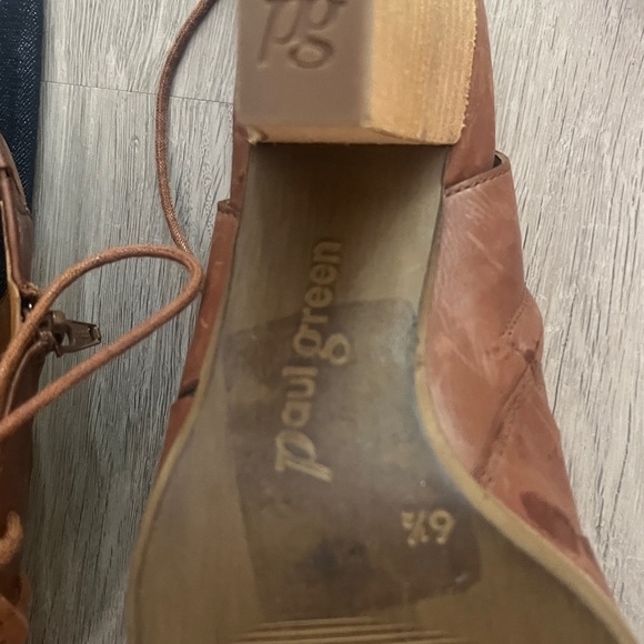 Paul Green lace up leather sandals size 6 1/2 - Picture 7 of 10
